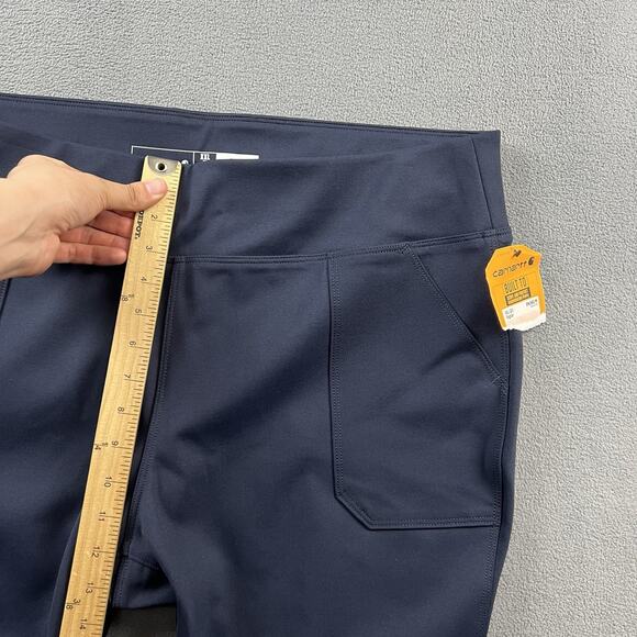 Carhartt Pants Womens 2XL Blue Force Fitted Knit Utility Leggings Stretch - Picture 11 of 13